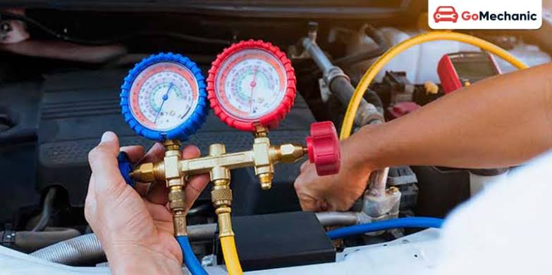 Car AC Gas Refilling