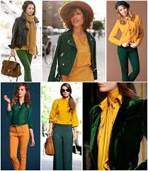 Senfgelb und Smaragdgrün kombinieren Herbst Outfit | Senfgelbes outfit,  Outfit, Grüne kleidung