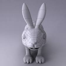 3d Model Of Cartoon Rabbit Rabbit Cartoon Cartoon 3d Model