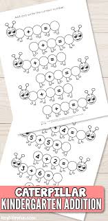 Have fun and learn to sum with these this winter addition worksheet helps ease preschoolers into early math concepts. Caterpillar Kindergarten Addition Worksheets Itsybitsyfun Com