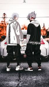 White fang/sakumo hatake father of kakashi hatake. Father And Son Konoha White Fang Sakumo Hatake Naruto Series Car Anime Aesthetic Hd Mobile Wallpaper Peakpx