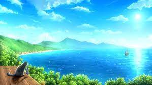 Little Dose Of Inspiration Seaport By Juh Juh Anime Scenery Anime Background Landscape Scenery