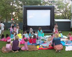 Birthday Places For 10 Year Olds Outdoor Movie Pajama Birthday Party Ideas Photo 1 Of 8 Outdoors Birthday Party Pajama Birthday Parties Movie Birthday Party