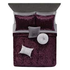 Art glass, silk, velvet, birch. Mainstays Metropolis Velvet 10 Piece Bed In A Bag Bedding Set W Bonus Sheet Set Pillows Full Walmart Com Walmart Com