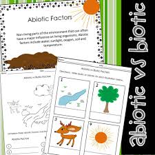 Abiotic Biotic Factors Worksheets Abiotic Biotic Worksheets
