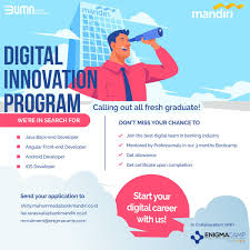 Join our talent community & be a vital part of our dynamic family. Enigma It Bootcamp On Twitter Haiii Ada Yang Baru Nih Buat Enigmanians Program Kerjasama Enigmacamp Dengan Bank Mandiri Digital Innovation Program Cek Postingan Mamin Yah Buat Informasi Jelasnya Https T Co Jbvfwwu0qm