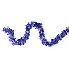 Results could not be displayed. Northlight 12 X 4 Unlit Lavish Blue Shiny Silver Christmas Tinsel Garland Target