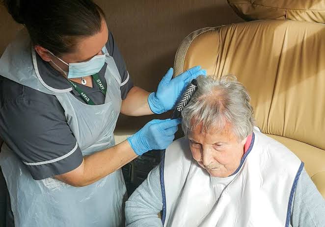 Colour rework session at an SE12 salon