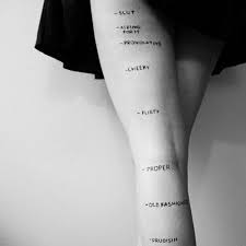 The Real Actual Skirt Length Chart Tattoo Quotes