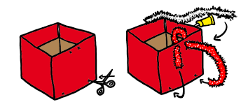 C'est le jour de noël et le père noël s'apprête à partir livrer ses cadeaux aux enfants du monde entier. Fabrication Hotte Du Pere Noel