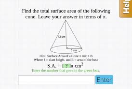 Learn how to find the volume and the surface area of a cone. Hel Find The Total Surface Area Of The Following Chegg Com