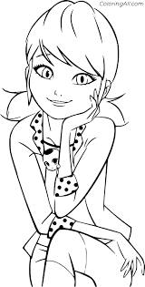 Noir cat ladybug coloring pages printable. Miraculous Ladybug Coloring Pages Coloringall