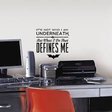 Maybe you would like to learn more about one of these? Batman Defines Me Quote Wall Decal