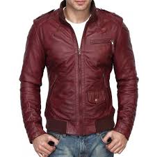 Men Maroon Color Slim Fit Leather Jacket Fashion Biker Leather Jacket In 2020 Leather Jacket Men Style Leather Jacket Men Jackets Men Fashion