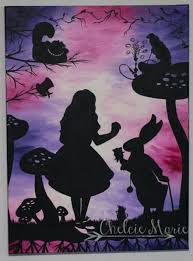 Black Alice In Wonderland Caterpillar Silhouette Painting Canvas Disney Alice In Wonderland Mad Hatters 55 Ideas For 2019 Alice In Wonderland Paintings Alice In Wonderland Silhouette Disney Paintings