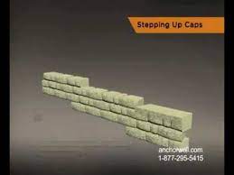 Because the small, lightweight block has the same rough texture on the front of block as it does. How To Finish A Step Down Retaining Wall Youtube