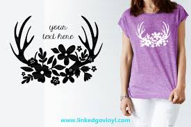Deer Floral T Shirt Free Svg Files Linkedgo Vinyl