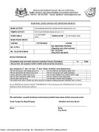 Waktu perkhidmatan pusat kesihatan uitm. Borang Deklarasi Kesihatan