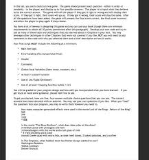 If you fail, then bless your heart. Solved In This Lab You Are To Build A Trivia Game The Game Chegg Com