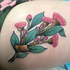 Sami Locke Tattoos On Instagram Some Little Gum Blossoms For Flowersbymaddy Thanks Madz Gumnuts Gumbloss Tattoos Tree Tattoo Maple Leaf Tattoo