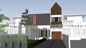 Denah rumah modern sederhana dan minimaliss 3 kamar. Rumah Type 150 Konsep Industrial 3d Warehouse