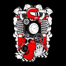 Download This And Auto Engine Spare Part And Drawing Vector Parts S Autos Transparent Png Or Vector File For Free In 2020 Automotive Artwork Car Engine Car Cartoon