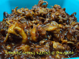 Gambar nasi lemak sambal sotong. Resepi Sambal Tumis Sotong Kering Famousresipi Farbuck Com