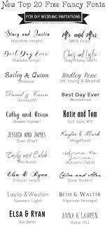 Top 20 Free Fancy Fonts For Diy Wedding Invitations Updated Elegantweddinginvites Com Blog Fancy Fonts Wedding Invitations Diy Handmade Invitation Fonts