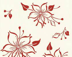Joyful Floral Wallpaper In Red And White Design By Bd Wall 2 In 2021 Botanical Wallpaper Floral Wallpaper Floral Pattern Wallpaper