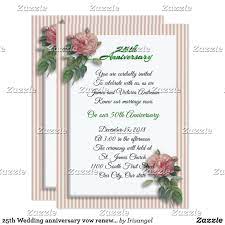 25th Wedding Anniversary Vow Renewal Pink Roses Invitation Zazzle Com Wedding Anniversary Party Invitations 25th Wedding Anniversary Invitations 25th Wedding Anniversary