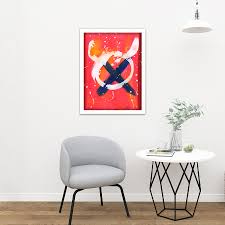 Maybe you would like to learn more about one of these? Hendo Tanuki Abstract Painting Ox Circle Cross Framed Wall Art Print 18x24 In Ebay