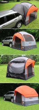 Turn Your Suv Crossover Or Minivan Into A Camper With A Vehicle Tent Tent Stays Standing And Ready For Camping Even When You Minivan Camping Suv Camping Tent