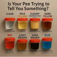 Is Your Pee Trying to Tell You Something? TAG-SAVE-SHARE Your urine color  can reveal a lot about your health — don't ignore it! Follow  @holistictips77 for MOREEE 🚰 Clear = Overhydrated 💛