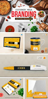 Download Branding Identity For Fast Food Free Graphic Templates Fonts Logos Icons Psd Ai