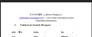 We suggest you start learning hiragana, then katakana and then kanji. 100 Soal Huruf Hiragana