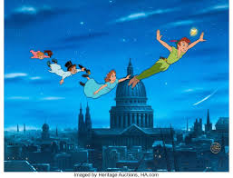 Peter Pan Flying Over London Animation Art Limited Edition Cel Lot 97207 Heritage Auctions Animation Art Animation Peter Pan Flying