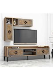 Variant Mobilya Samba Tv Unitesi Ceviz Mavi Trendyol