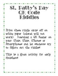 All our jokes and riddles have been screened to ensure they are appropriate for kids. St Patrick S Day Qr Code Riddles By Life S A Teach Tpt