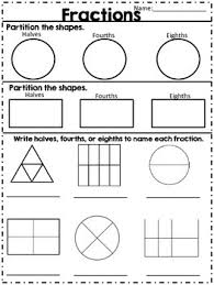 Fractions Halves Fourths Eighths By The Aspiring Teacher Teachers Pay Teachers In 2020 Fractions Fractions Worksheets Math Fractions