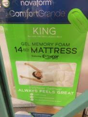We did not find results for: Novaform Comfortgrande With Evencor King Mattress Costcochaser