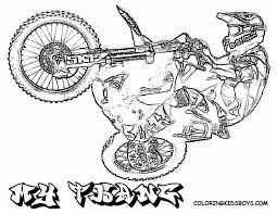 For more sheet similar to the image given above you could explore the following related images section at the end of the site or simply searching by category. Motocross Bikes Coloring Pages Coloring Home
