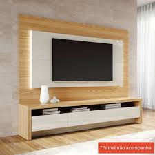 Rack Colonia Rovere E Off White 180 Cm Tv De Sala De Estar Rack Com Painel Tv Flutuantes