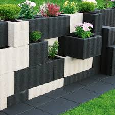 Plantenbaksteen Bloembak Antraciet 60 X 40 X 25 Cm Beton Bauhaus Bloembakken Bauhaus Tuinontwerp