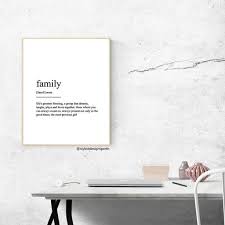 Family Print Family Definition Print Family Poster Family Etsy Family Print Family Wall Art Family Definition
