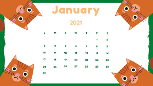 The month of january is 31 days, this month is one of the coldest months of the year. Aesthetic January 2021 Calendar Desktop Wallpaper Novocom Top