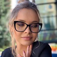 Gafas con filtro de ojo de gato para mujer, lentes con montura cuadrada, a  la moda, con montura grande, antiluz azul, marca de lujo, 2024