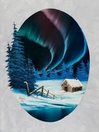Bob Ross Auroras Dance 85976 Jpg 450 600 Bob Ross Paintings Dance Paintings Art