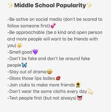 How To Be Popular In Middle School Middle School Hacks Middle School Life Hacks For School
