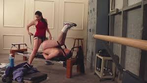 Nasty Alexandra Snow strapon fucks a kinky Client