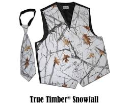 Tuxedo Vest Tie True Timber Snowfall Mens Mens Tall